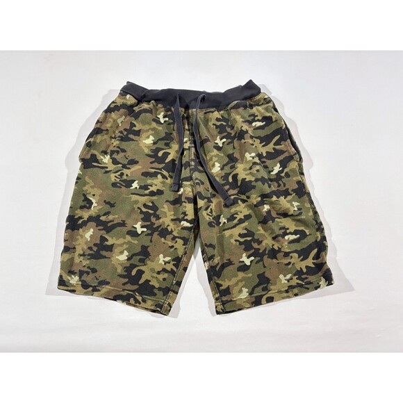 Polo Ralph Lauren Shorts Camouflage Waffle Knit Green Camo Cotton Mens Sz S - Picture 2 of 8